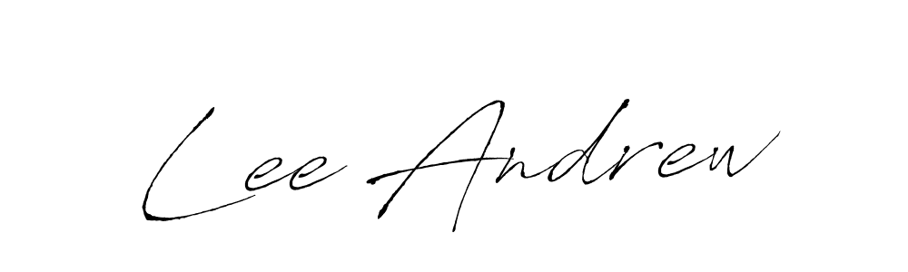 Use a signature maker to create a handwritten signature online. With this signature software, you can design (Antro_Vectra) your own signature for name Lee Andrew. Lee Andrew signature style 6 images and pictures png