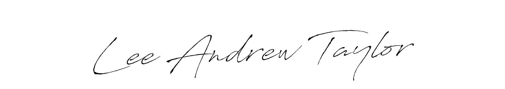 Design your own signature with our free online signature maker. With this signature software, you can create a handwritten (Antro_Vectra) signature for name Lee Andrew Taylor. Lee Andrew Taylor signature style 6 images and pictures png