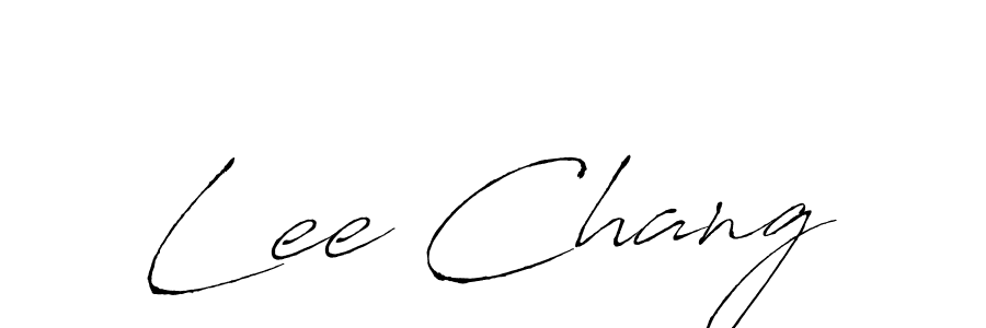 Create a beautiful signature design for name Lee Chang. With this signature (Antro_Vectra) fonts, you can make a handwritten signature for free. Lee Chang signature style 6 images and pictures png