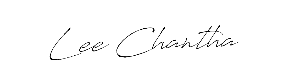 Lee Chantha stylish signature style. Best Handwritten Sign (Antro_Vectra) for my name. Handwritten Signature Collection Ideas for my name Lee Chantha. Lee Chantha signature style 6 images and pictures png