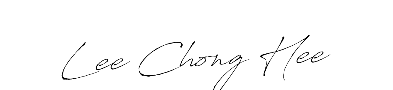 Lee Chong Hee stylish signature style. Best Handwritten Sign (Antro_Vectra) for my name. Handwritten Signature Collection Ideas for my name Lee Chong Hee. Lee Chong Hee signature style 6 images and pictures png