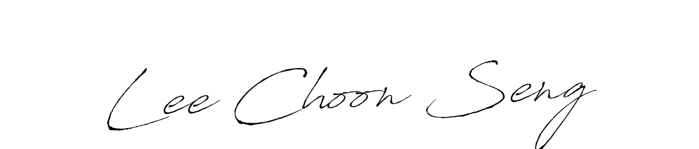 Antro_Vectra is a professional signature style that is perfect for those who want to add a touch of class to their signature. It is also a great choice for those who want to make their signature more unique. Get Lee Choon Seng name to fancy signature for free. Lee Choon Seng signature style 6 images and pictures png