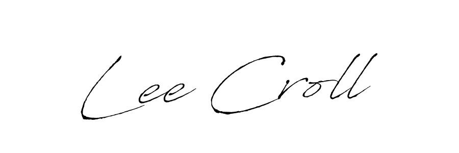 Design your own signature with our free online signature maker. With this signature software, you can create a handwritten (Antro_Vectra) signature for name Lee Croll. Lee Croll signature style 6 images and pictures png