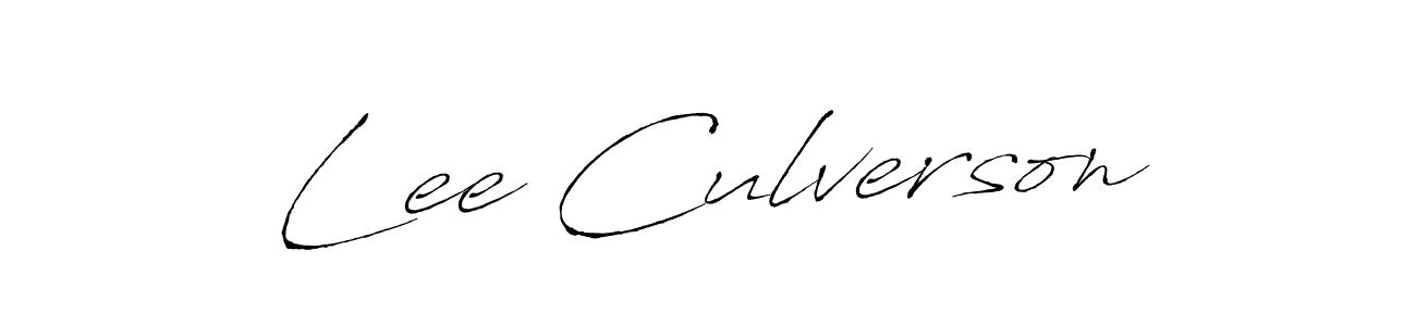 Lee Culverson stylish signature style. Best Handwritten Sign (Antro_Vectra) for my name. Handwritten Signature Collection Ideas for my name Lee Culverson. Lee Culverson signature style 6 images and pictures png