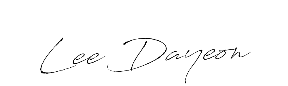 Create a beautiful signature design for name Lee Dayeon. With this signature (Antro_Vectra) fonts, you can make a handwritten signature for free. Lee Dayeon signature style 6 images and pictures png
