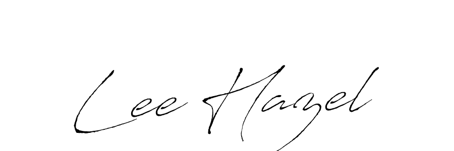 How to make Lee Hazel name signature. Use Antro_Vectra style for creating short signs online. This is the latest handwritten sign. Lee Hazel signature style 6 images and pictures png