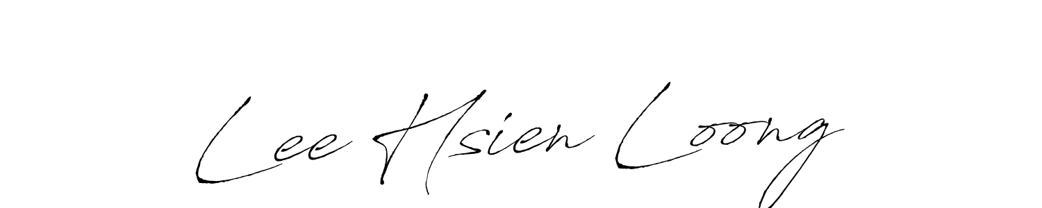 Make a beautiful signature design for name Lee Hsien Loong. With this signature (Antro_Vectra) style, you can create a handwritten signature for free. Lee Hsien Loong signature style 6 images and pictures png