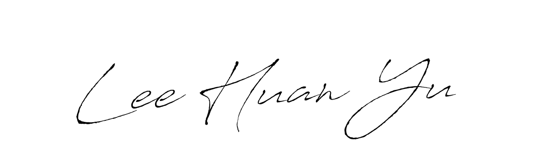 Use a signature maker to create a handwritten signature online. With this signature software, you can design (Antro_Vectra) your own signature for name Lee Huan Yu. Lee Huan Yu signature style 6 images and pictures png