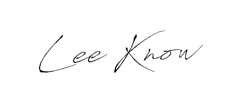 How to make Lee Know signature? Antro_Vectra is a professional autograph style. Create handwritten signature for Lee Know name. Lee Know signature style 6 images and pictures png