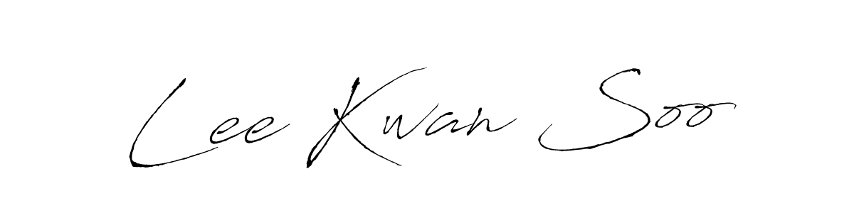 The best way (Antro_Vectra) to make a short signature is to pick only two or three words in your name. The name Lee Kwan Soo include a total of six letters. For converting this name. Lee Kwan Soo signature style 6 images and pictures png