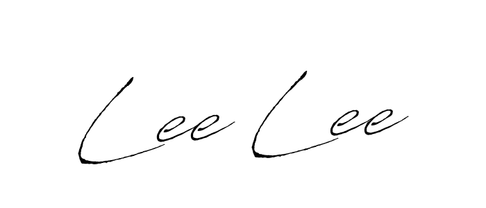 Lee Lee stylish signature style. Best Handwritten Sign (Antro_Vectra) for my name. Handwritten Signature Collection Ideas for my name Lee Lee. Lee Lee signature style 6 images and pictures png