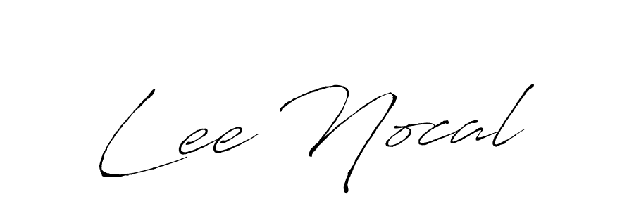 Lee Nocal stylish signature style. Best Handwritten Sign (Antro_Vectra) for my name. Handwritten Signature Collection Ideas for my name Lee Nocal. Lee Nocal signature style 6 images and pictures png
