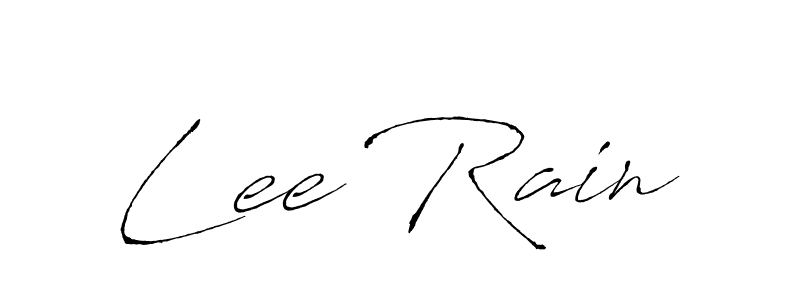 Make a beautiful signature design for name Lee Rain. With this signature (Antro_Vectra) style, you can create a handwritten signature for free. Lee Rain signature style 6 images and pictures png