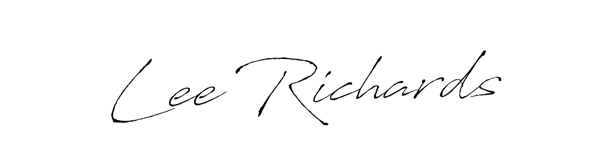 How to make Lee Richards name signature. Use Antro_Vectra style for creating short signs online. This is the latest handwritten sign. Lee Richards signature style 6 images and pictures png