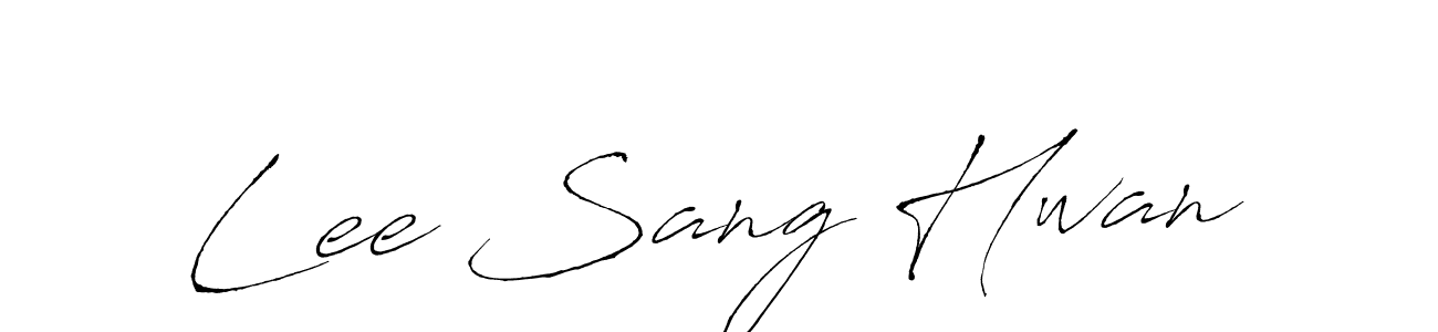 Create a beautiful signature design for name Lee Sang Hwan. With this signature (Antro_Vectra) fonts, you can make a handwritten signature for free. Lee Sang Hwan signature style 6 images and pictures png