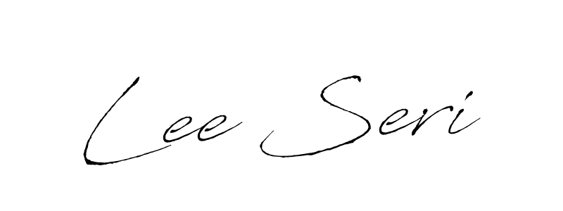 How to make Lee Seri name signature. Use Antro_Vectra style for creating short signs online. This is the latest handwritten sign. Lee Seri signature style 6 images and pictures png