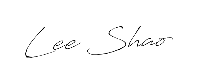 Make a beautiful signature design for name Lee Shao. With this signature (Antro_Vectra) style, you can create a handwritten signature for free. Lee Shao signature style 6 images and pictures png