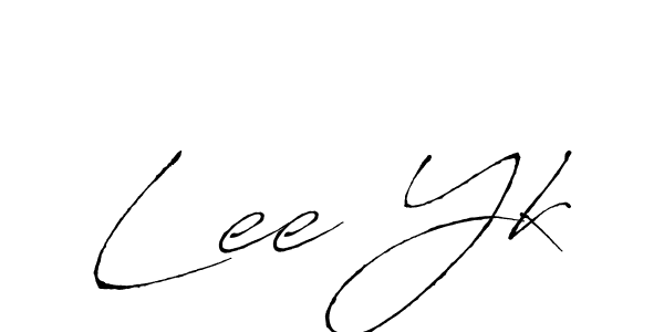 The best way (Antro_Vectra) to make a short signature is to pick only two or three words in your name. The name Lee Yk include a total of six letters. For converting this name. Lee Yk signature style 6 images and pictures png