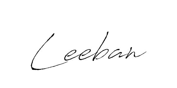 Make a beautiful signature design for name Leeban. With this signature (Antro_Vectra) style, you can create a handwritten signature for free. Leeban signature style 6 images and pictures png