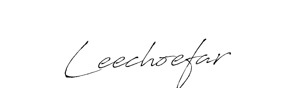 How to make Leechoefar signature? Antro_Vectra is a professional autograph style. Create handwritten signature for Leechoefar name. Leechoefar signature style 6 images and pictures png