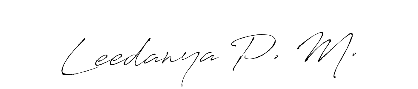 Check out images of Autograph of Leedanya P. M. name. Actor Leedanya P. M. Signature Style. Antro_Vectra is a professional sign style online. Leedanya P. M. signature style 6 images and pictures png