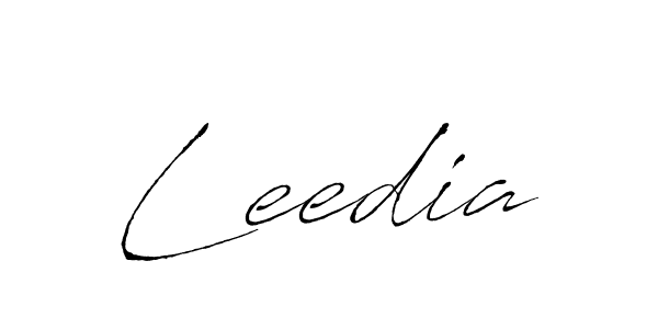 Leedia stylish signature style. Best Handwritten Sign (Antro_Vectra) for my name. Handwritten Signature Collection Ideas for my name Leedia. Leedia signature style 6 images and pictures png