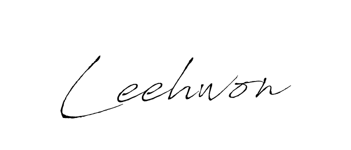 Design your own signature with our free online signature maker. With this signature software, you can create a handwritten (Antro_Vectra) signature for name Leehwon. Leehwon signature style 6 images and pictures png