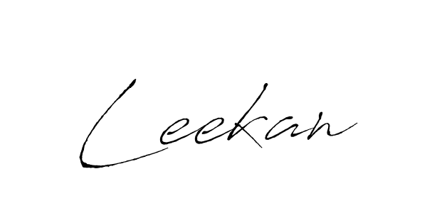 Make a beautiful signature design for name Leekan. With this signature (Antro_Vectra) style, you can create a handwritten signature for free. Leekan signature style 6 images and pictures png