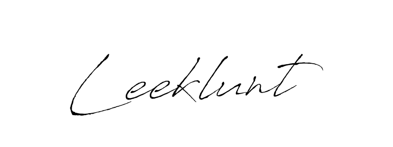 Design your own signature with our free online signature maker. With this signature software, you can create a handwritten (Antro_Vectra) signature for name Leeklunt. Leeklunt signature style 6 images and pictures png