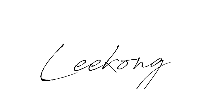 Antro_Vectra is a professional signature style that is perfect for those who want to add a touch of class to their signature. It is also a great choice for those who want to make their signature more unique. Get Leekong name to fancy signature for free. Leekong signature style 6 images and pictures png