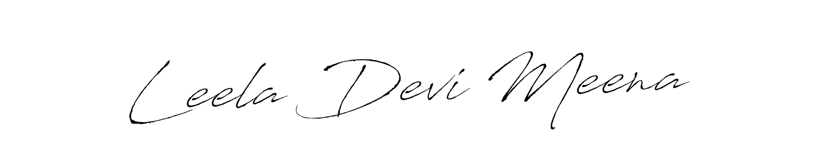 Design your own signature with our free online signature maker. With this signature software, you can create a handwritten (Antro_Vectra) signature for name Leela Devi Meena. Leela Devi Meena signature style 6 images and pictures png