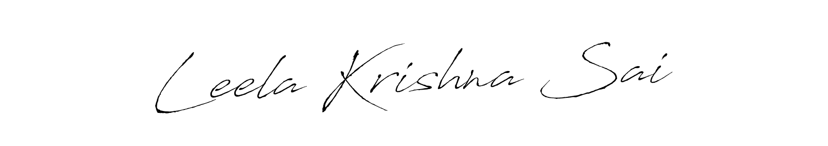 The best way (Antro_Vectra) to make a short signature is to pick only two or three words in your name. The name Leela Krishna Sai include a total of six letters. For converting this name. Leela Krishna Sai signature style 6 images and pictures png
