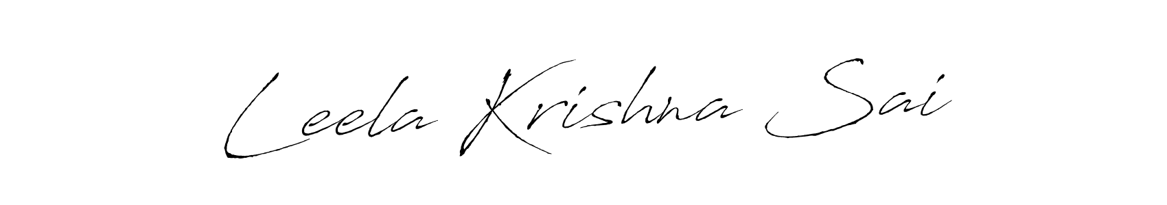 Create a beautiful signature design for name Leela Krishna Sai. With this signature (Antro_Vectra) fonts, you can make a handwritten signature for free. Leela Krishna Sai signature style 6 images and pictures png