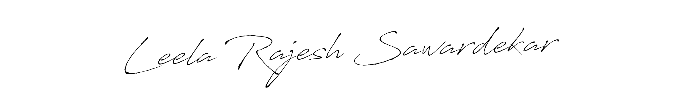 Also we have Leela Rajesh Sawardekar name is the best signature style. Create professional handwritten signature collection using Antro_Vectra autograph style. Leela Rajesh Sawardekar signature style 6 images and pictures png