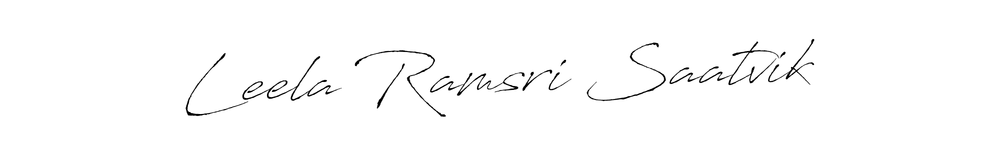 Use a signature maker to create a handwritten signature online. With this signature software, you can design (Antro_Vectra) your own signature for name Leela Ramsri Saatvik. Leela Ramsri Saatvik signature style 6 images and pictures png