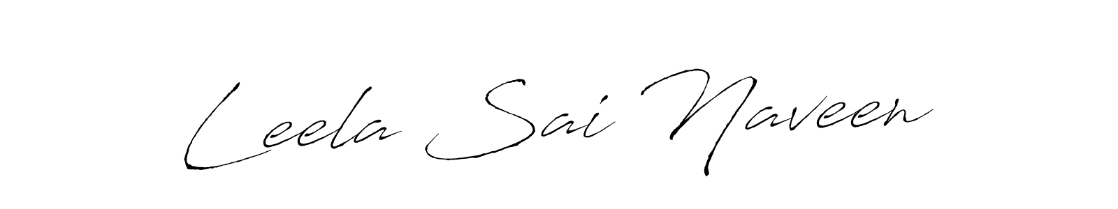 Make a beautiful signature design for name Leela Sai Naveen. With this signature (Antro_Vectra) style, you can create a handwritten signature for free. Leela Sai Naveen signature style 6 images and pictures png