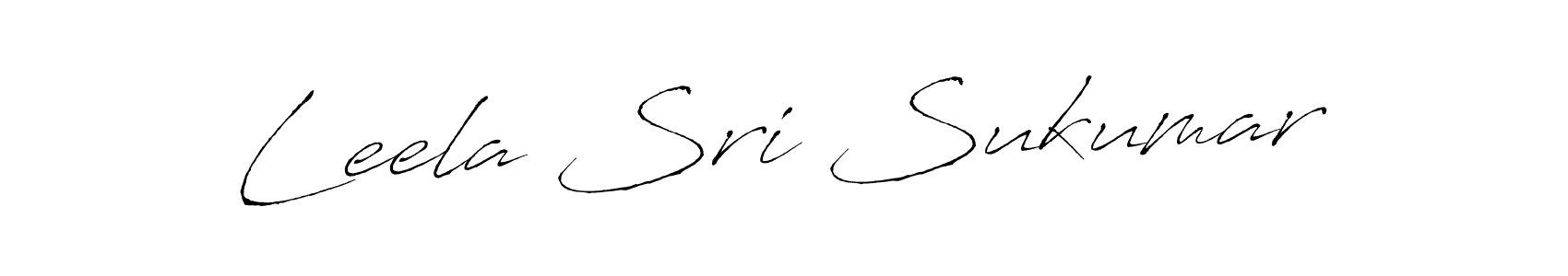 Antro_Vectra is a professional signature style that is perfect for those who want to add a touch of class to their signature. It is also a great choice for those who want to make their signature more unique. Get Leela Sri Sukumar name to fancy signature for free. Leela Sri Sukumar signature style 6 images and pictures png