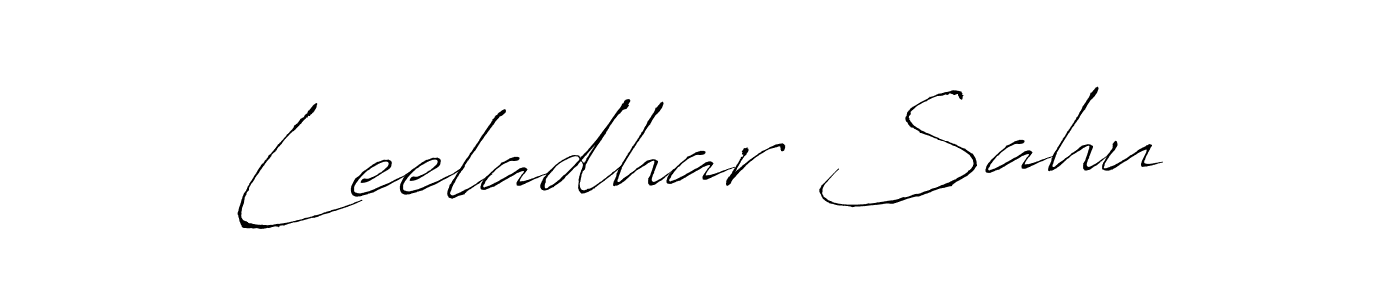 The best way (Antro_Vectra) to make a short signature is to pick only two or three words in your name. The name Leeladhar Sahu include a total of six letters. For converting this name. Leeladhar Sahu signature style 6 images and pictures png