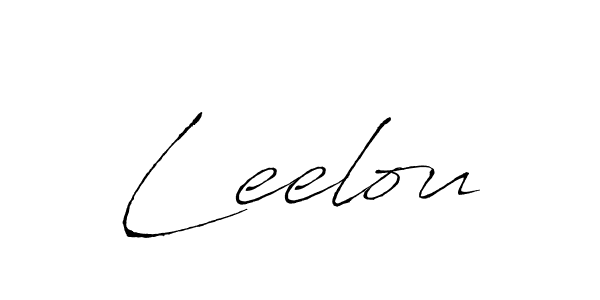 Antro_Vectra is a professional signature style that is perfect for those who want to add a touch of class to their signature. It is also a great choice for those who want to make their signature more unique. Get Leelou name to fancy signature for free. Leelou signature style 6 images and pictures png