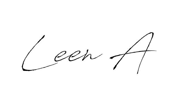 You should practise on your own different ways (Antro_Vectra) to write your name (Leen A) in signature. don't let someone else do it for you. Leen A signature style 6 images and pictures png