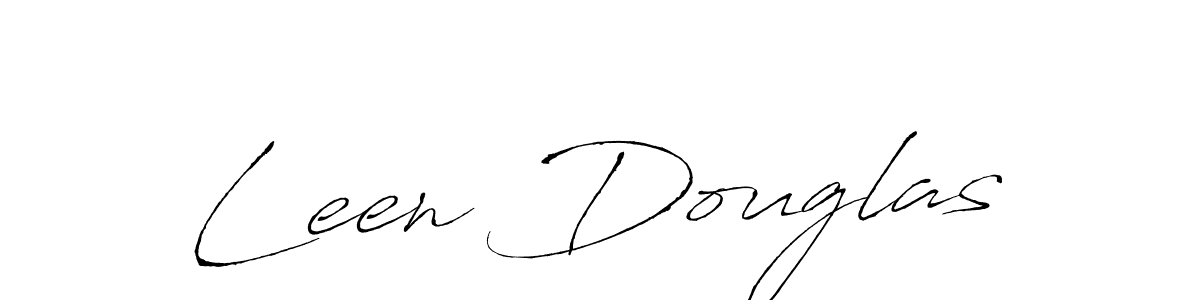 Design your own signature with our free online signature maker. With this signature software, you can create a handwritten (Antro_Vectra) signature for name Leen Douglas. Leen Douglas signature style 6 images and pictures png