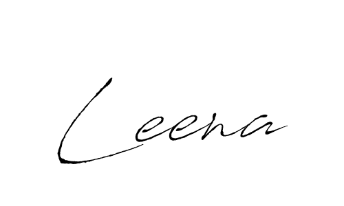 Make a beautiful signature design for name Leena. With this signature (Antro_Vectra) style, you can create a handwritten signature for free. Leena signature style 6 images and pictures png