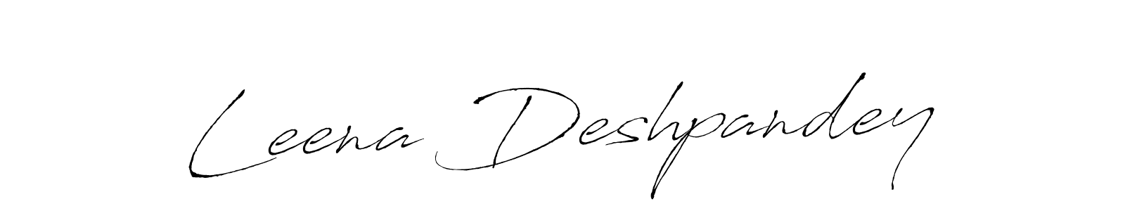 It looks lik you need a new signature style for name Leena Deshpandey. Design unique handwritten (Antro_Vectra) signature with our free signature maker in just a few clicks. Leena Deshpandey signature style 6 images and pictures png