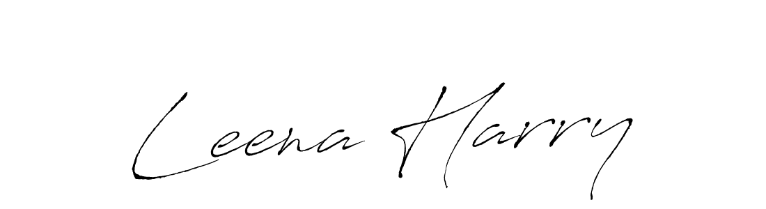 Create a beautiful signature design for name Leena Harry. With this signature (Antro_Vectra) fonts, you can make a handwritten signature for free. Leena Harry signature style 6 images and pictures png