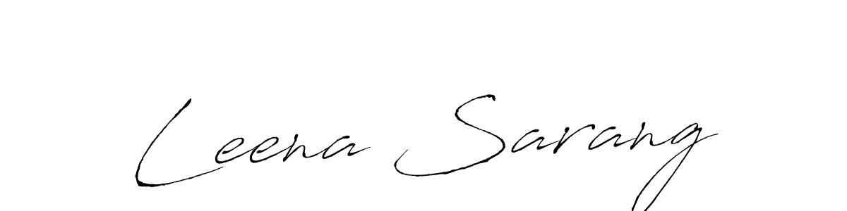 Also You can easily find your signature by using the search form. We will create Leena Sarang name handwritten signature images for you free of cost using Antro_Vectra sign style. Leena Sarang signature style 6 images and pictures png