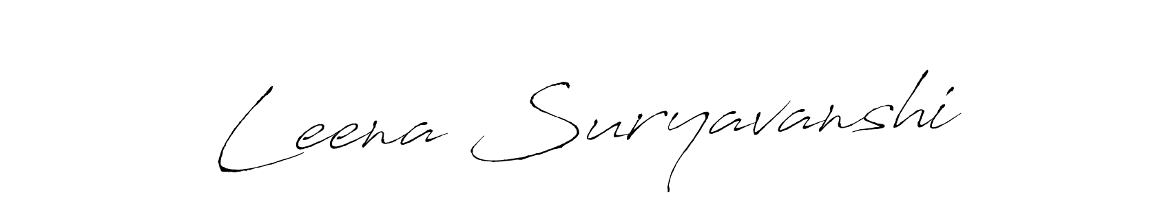 The best way (Antro_Vectra) to make a short signature is to pick only two or three words in your name. The name Leena Suryavanshi include a total of six letters. For converting this name. Leena Suryavanshi signature style 6 images and pictures png