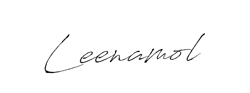 Design your own signature with our free online signature maker. With this signature software, you can create a handwritten (Antro_Vectra) signature for name Leenamol. Leenamol signature style 6 images and pictures png