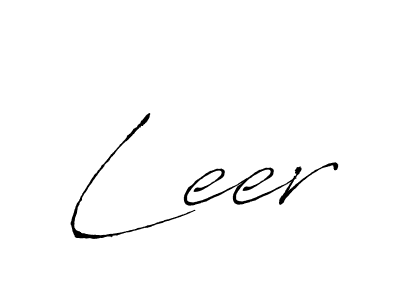 Leer stylish signature style. Best Handwritten Sign (Antro_Vectra) for my name. Handwritten Signature Collection Ideas for my name Leer. Leer signature style 6 images and pictures png