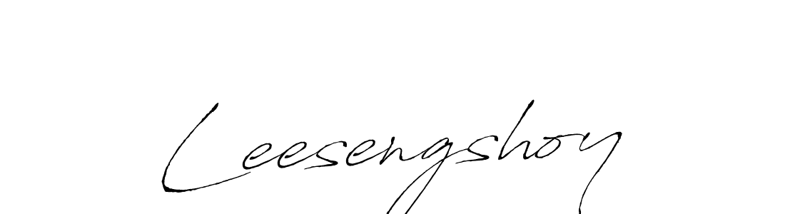 Design your own signature with our free online signature maker. With this signature software, you can create a handwritten (Antro_Vectra) signature for name Leesengshoy. Leesengshoy signature style 6 images and pictures png