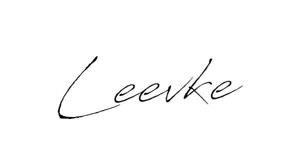 Antro_Vectra is a professional signature style that is perfect for those who want to add a touch of class to their signature. It is also a great choice for those who want to make their signature more unique. Get Leevke name to fancy signature for free. Leevke signature style 6 images and pictures png